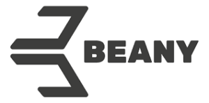 Beany Snowboard logo na bílém podkladu